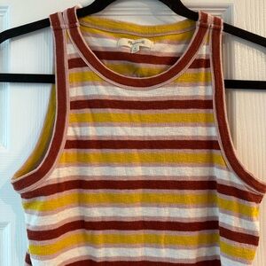Madewell striped tank.